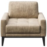 MESONICA bež fotelja od imitacije kože Musso Tufted Cijene