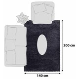 XXXL Preproga Fluffy, 140x200cm, Antracit | Shoptok.si