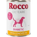 Rocco Diet Care 10 % popusta na ! 6 x 400 g mokra hrana / 1 kg suha hrana Mokra hrana: Diabetic piletina i govedina s rižom 400 g