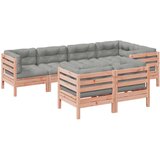 vidaXL 7-dijelni set vrtnih sofa s jastucima masivno drvo duglazije | shoptok.hr