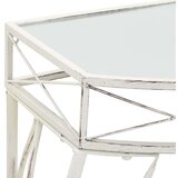  Bočni stolić u francuskom stilu metalni 82 x 39 x 76 cm bijeli | shoptok.hr