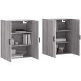  Zidni ormarići 2 kom siva boja hrasta sonome 69,5 x 34 x 90 cm | shoptok.hr