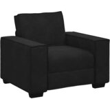 SOFA fotelja crna 100x78x84 cm baršun - Crna 1 100 cm | shoptok.hr