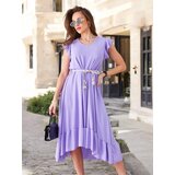Resti Women's midi dress with ruffles and short sleeves | Shoptok.si