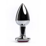anal butt plug metal silver m