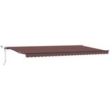 Tenda na automatsko uvlačenje s LED smeđa 600 x 300 cm | Eponuda.com