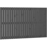  Zidno uzglavlje sivo 140x3x90 cm od masivne borovine | shoptok.hr