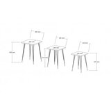 Hanah home set stolova mali black anthracite