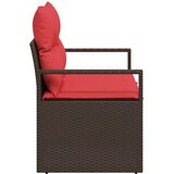  Vrtni kauč s jastukom s pohranom 120 x 62 x 69 cm poliratan | shoptok.hr