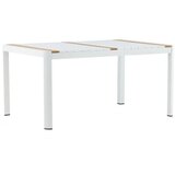 Venture Home Togo pravokutni vrtni blagovaonski stol 150 &amp;times; 90 cm, bijeli Slike