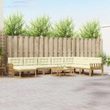  Set vanjskih sofa 9 kom. Bijela i krem | shoptok.hr