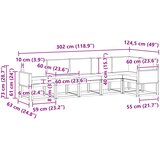  Set vanjskih sofa 6 kom. Prirodna i antracit Poliester | Eponuda.com