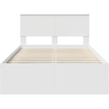  Krevetna konstrukcija Bijelo 120 x 190 cm Čvrsto borovo drvo | shoptok.hr