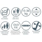 Foppa Pedretti Autosjedalica SKILL i-SIze Black 100-150 cm | Shoptok.si