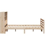 vidaXL Krevet s regalom za knjige bez madraca 120x190 cm od borovine | shoptok.hr