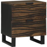 vidaXL Nočne omarice 2 kosi 40x33.5x46 cm Trden les Mango | Shoptok.si