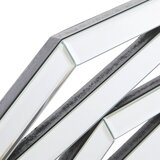 XORA STENSKO OGLEDALO, 100/100/1,9 cm steklo, leseni material | Shoptok.si