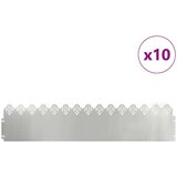  Rubnjaci za travnjak 10 pcs Srebrno 103 x 0 05 x 22 cm | shoptok.hr