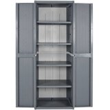  Vrtni ormarić za pohranu sivi 65 x 45 x 172 cm PP ratan | shoptok.hr