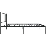  Metalni okvir za krevet s uzglavljem crni 90x190 cm | Eponuda.ba