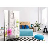  Paravan u 3 dijela - Buddha and Orchids [Room Dividers] 135x172 | shoptok.hr