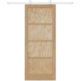  Klizna vrata Prirodna i bijela 86 x 211 cm Masivna borovina | shoptok.hr