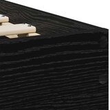  Okvir kreveta s uzglavljem s uzglavljem Crni hrast 75 x 190 cm | shoptok.hr