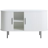 Unique Furniture Bela komoda z drsnimi vrati 140x76x45 cm Nola – | Shoptok.si