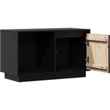 TV ormarić crni 74 x 35 x 44 cm od masivne borovine | shoptok.hr