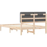 vidaXL krevetni okvir s tapiciranim uzglavljem tamno siva 120 x 190 cm | shoptok.hr