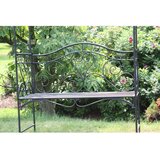 Garden Pleasure Črna kovinska vrtna klop Colima - | Shoptok.si