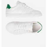 Shelvt Classic white sneaker with a green accent | shoptok.hr
