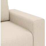 SOFA 3 pcs Bež 221 x 80 x 82 cm Platnasta tkanina | Eponuda.com