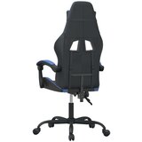 vidaXL Okretna igraća stolica crno-plava od umjetne kože Cijene