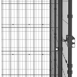 vidaXL Zunanji pasji boks jeklo s streho 7,26 m² | Shoptok.si