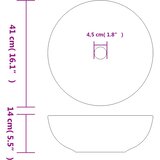 Nadgradni umivaonik bijelo-žuti okrugli Φ 41 x 14 cm keramički | shoptok.hr
