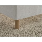 Bobochic Paris Sivi podstavljeni tapecirani bračni krevet s podnicom 160x200 cm Mara – | shoptok.hr