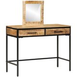  Toaletni stol Smeđa 100 x 40 x 120 cm Čvrsto drvo manga | Eponuda.ba
