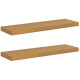  Polica na zidu 2 pcs Bež 80 x 23 5 x 4 cm Konstruirano drvo | shoptok.hr
