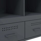 vidaXL Visoka omara antracit 68x39x101,5 cm hladno valjano jeklo | Shoptok.si