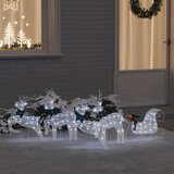 vidaXL LED irvasi 5 pcs Bijelo tkanina | shoptok.hr