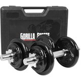 Gorilla Sports kofer sa 2 podesive bučice 20 kg Cene