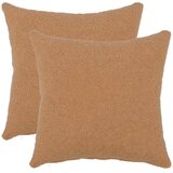  Presvlaka za jastuk 2 pcs HEERLEN Bež 45 x 45 cm Boucl&amp;eacute; - Bež 45 x 45 cm 2 Slike