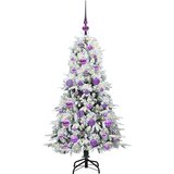 vidaXL Umjetno božićno drvce s nogom s stalakom Zelena 120 cm PE i PVC | shoptok.hr