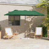  Vrtni suncobran Zelena 380 x 196 x 235 cm | shoptok.hr