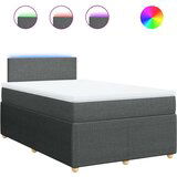 vidaXL Krevet box spring s madracem tamnosivi 120 x 190 cm tkanina | shoptok.hr
