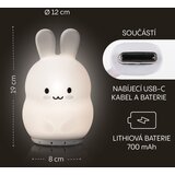 Zopa silikonska LED noćna lampica s glazbom – veličina L Rabbit | shoptok.hr
