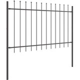  Vrtna Ograda 2 pcs Siva 3,4 x 1 m Čelik s prahom | shoptok.hr