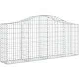 vidaXL Lučne gabionske košare 15 kom 200x30x80/100cm pocinčano željezo | shoptok.hr
