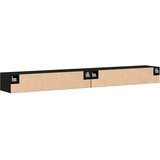  Kabinetski zidni s ladicama 2 pcs Crni hrast 102 x 30 x 20 cm | Eponuda.ba